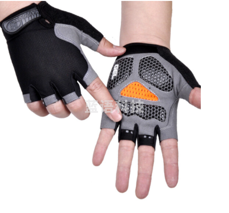 嘉世精选  防晒手套 男女士短款夏季开车骑行防滑户外出游半指手套(均码号)