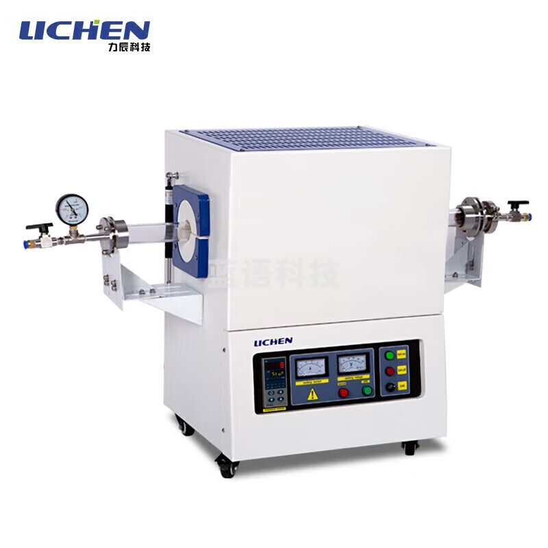 力辰科技管式气氛炉实验室高温真空炉1700℃高温炉LC-SK6-35-17TP+3根炉管+玛瑙乳钵40mm 仪器仪表零部件-