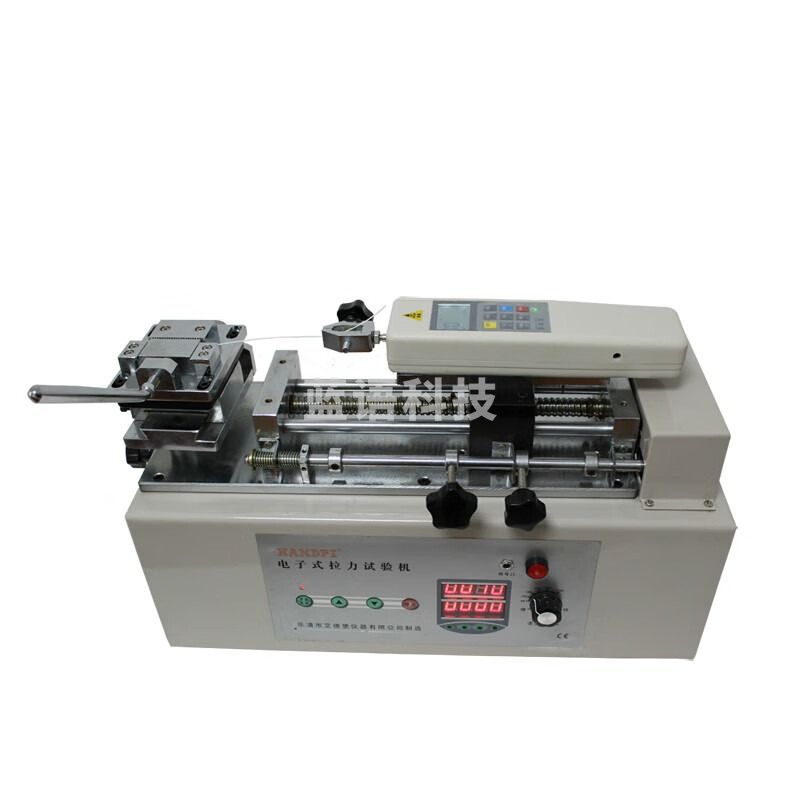 千石 插拔力试验机机台电动测力机台50公斤推拉力计配送夹具HTH 测力机+指针表 0-500N备注