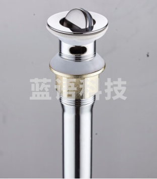 面盆洗脸盆下水器配件弹跳池台漏水塞洗手盆下水管防臭排水管防堵 翻板-溢水口