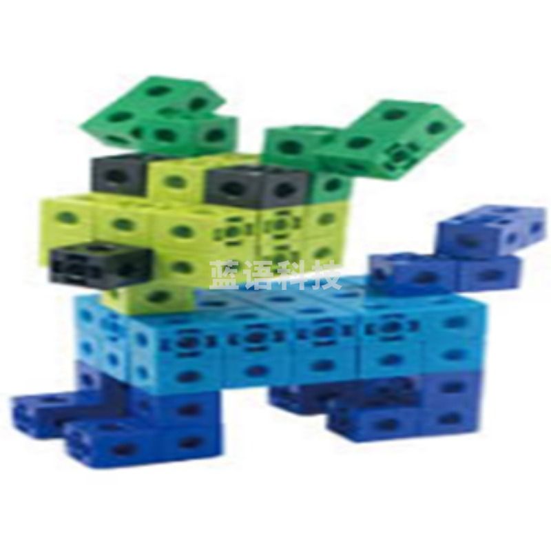 -益康 拼搭塑料桌面益智积木 教学仪器-