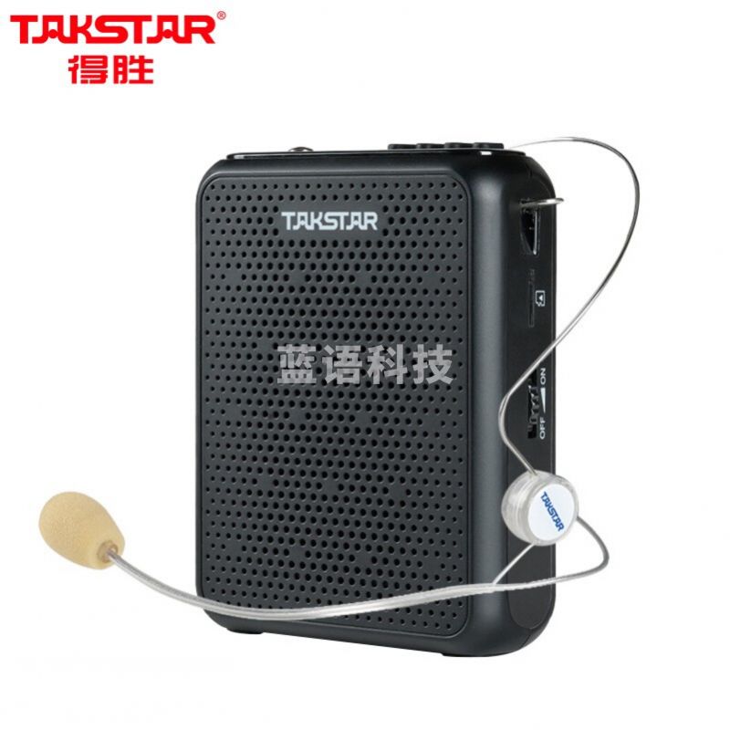得胜（TAKSTAR）E300 有线小蜜蜂扩音器 教师专用便携式蓝牙喇叭音箱 FM收音机 黑色
