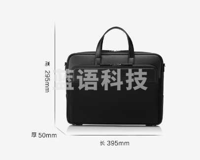 Samsonite/新秀丽商务公文包男士简约时尚手提包15.6英寸电脑包单肩包大容量尼龙PU皮革 QK1*09002 黑色