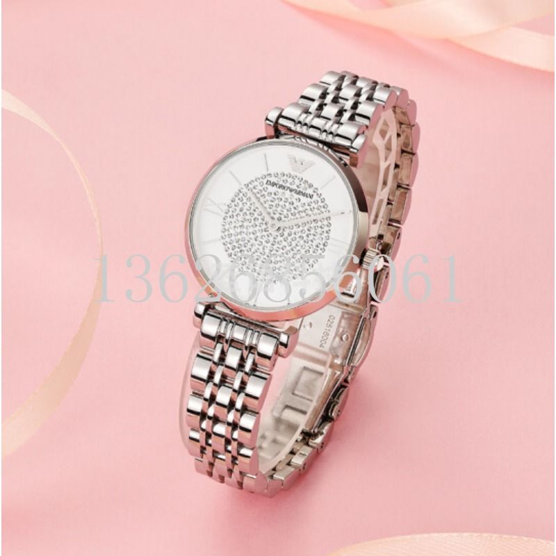 阿玛尼（Emporio Armani)满天星手表 时尚优雅休闲石英腕表 AR1925