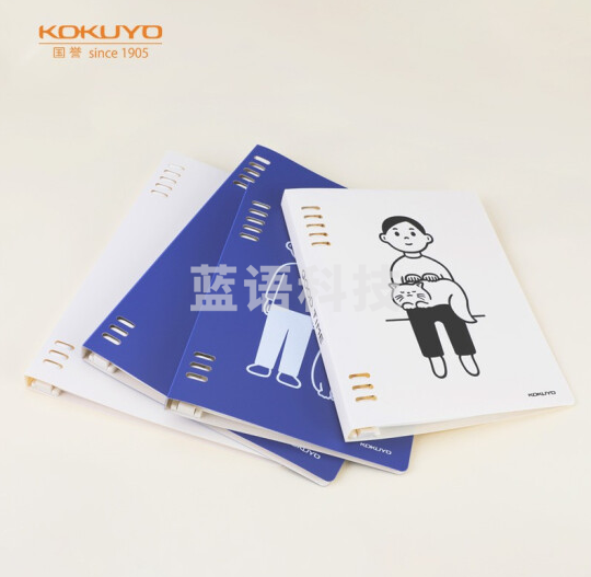 国誉(KOKUYO)WSG-RU2XP62W Noritake设计师联名学生活页本记事笔记本子A5/40张 白色