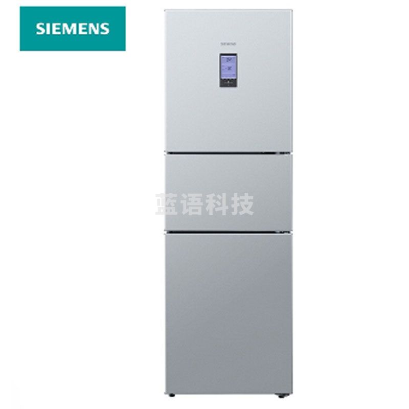 西门子(SIEMENS)306升 三门冰箱 风冷无霜 空气过滤 LCD液晶屏(银色)BCD-306W(KG32HA26EC)