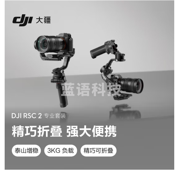 大疆 DJI RSC 2 专业套装 如影手持云台 全画幅单反专业防抖相机稳定器 微单相机云台 大疆云台稳定器