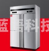 德玛仕（DEMASHI）LG-860HZ-WA3四门六门冰箱保鲜柜冷藏冷冻双温立式厨房冰柜四开门冰箱商用后厨用冰柜 【-15℃除雾款】860L双温上冷藏