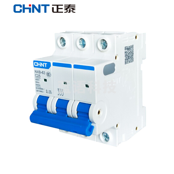 正泰(CHNT)NXB-63-3P-C25 家用空气开关 过载空气开关