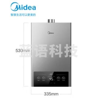 美的（Midea）16升燃气热水器 水气双调 天然气 ECO节能 四季恒温洗 无极变升 LED大屏JSQ30-MK1耀影