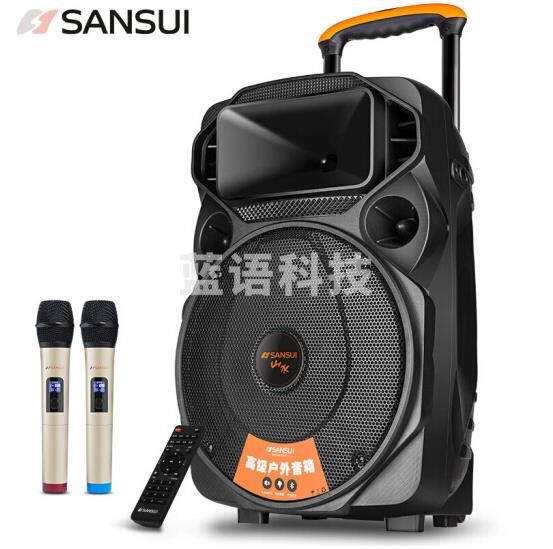 山水(SANSUI)SS6-12 广场舞音响音箱户外移动便携式拉杆蓝牙播放器