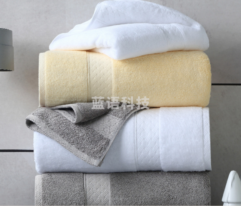 康尔馨 浴巾纯棉加大加厚毛巾 全棉长绒棉 白150*80cm/800g
