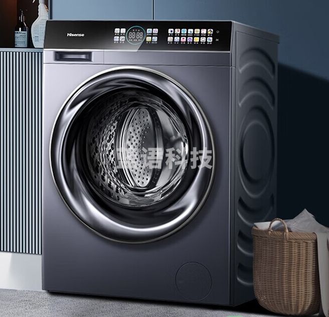 海信（Hisense）10公斤滚筒洗衣机 全自动洗烘一体 直驱变频 实景彩屏智能投放 空气洗超薄 HD1014DCIY