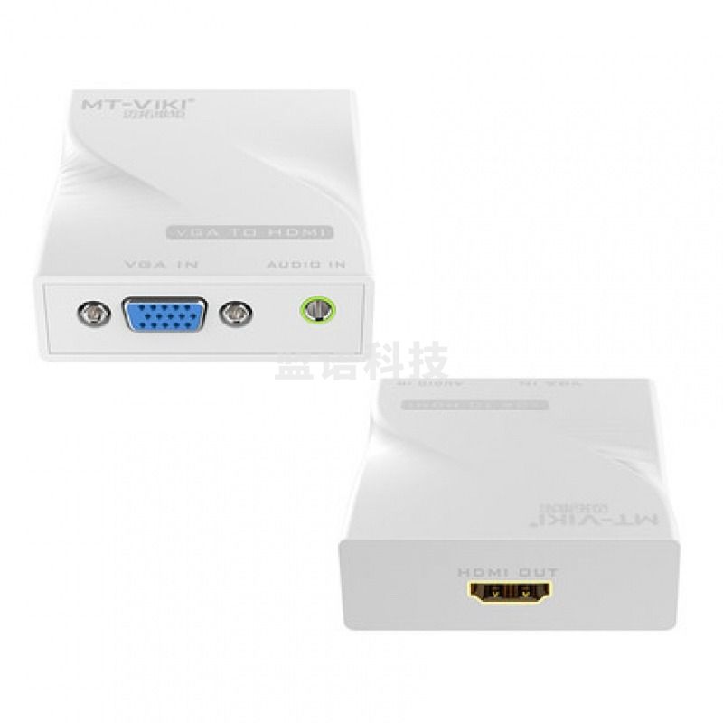 迈拓维矩MT-VH02-M VGA转HDMI转换器 电脑连接线  带供电