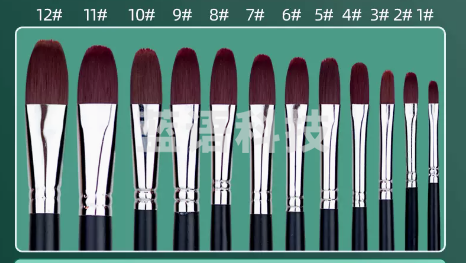 马利 水粉画笔套装 12支装