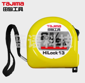 田岛五金工具tajima卷尺盒尺钢卷尺子木工2米公英制尺带 2m长×13mm宽 1001-0123