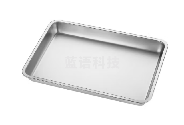不锈钢托盘长方形平底方盘子304 深10