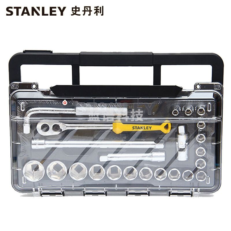 史丹利(Stanley) STMT74173-8C-23 23件12.5MM系列公制套筒钻石盒组套