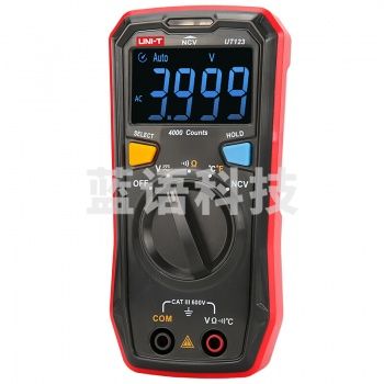 优利德（UNI-T）UT123 家用数字万用表 防烧防误测万能表 自动量程背光型袖珍万用表