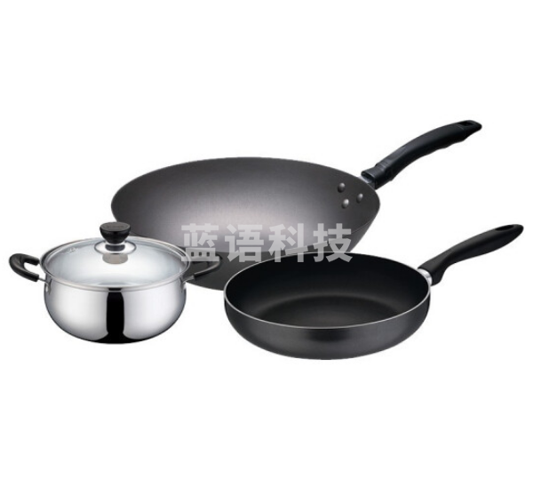 苏泊尔爱家锅具必备三件套 32cm炒锅+26cm煎锅+20cm汤锅