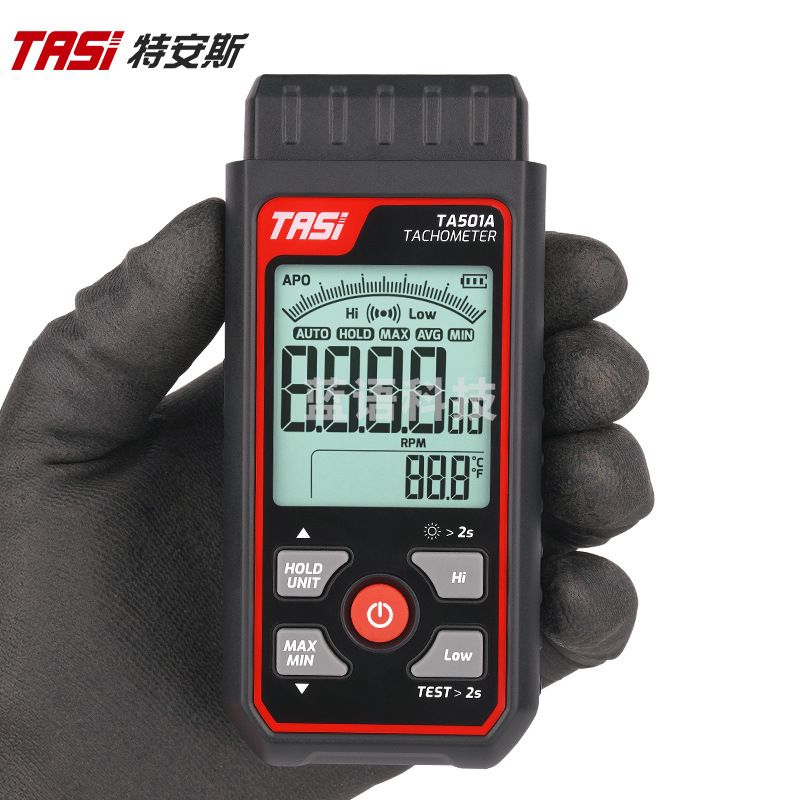 特安斯 数字转速表TA501A数显光电式测速计电机仪器汽车马达转速计