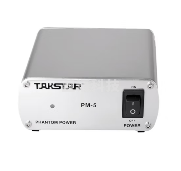 得胜PM-5 幻象电源 48V电源声卡电容 麦克风通用电源 专业话筒供电器专用适配器 官方标配