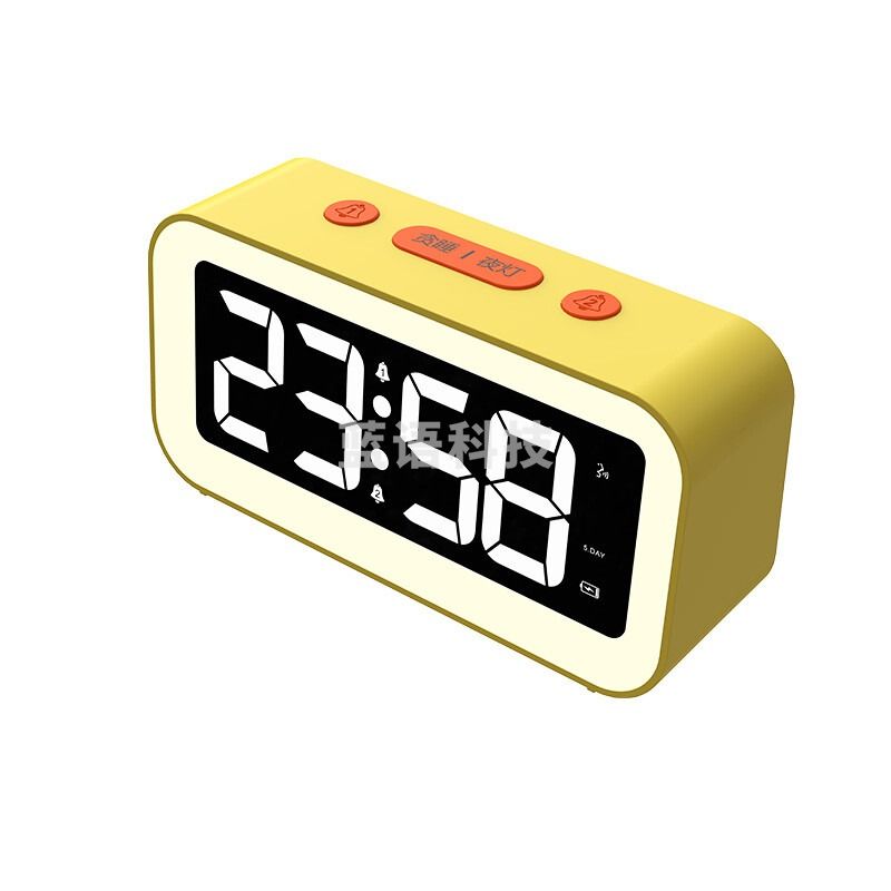 北极星/POLARIS 闹钟学生床头闹铃 夜光  GS202黄