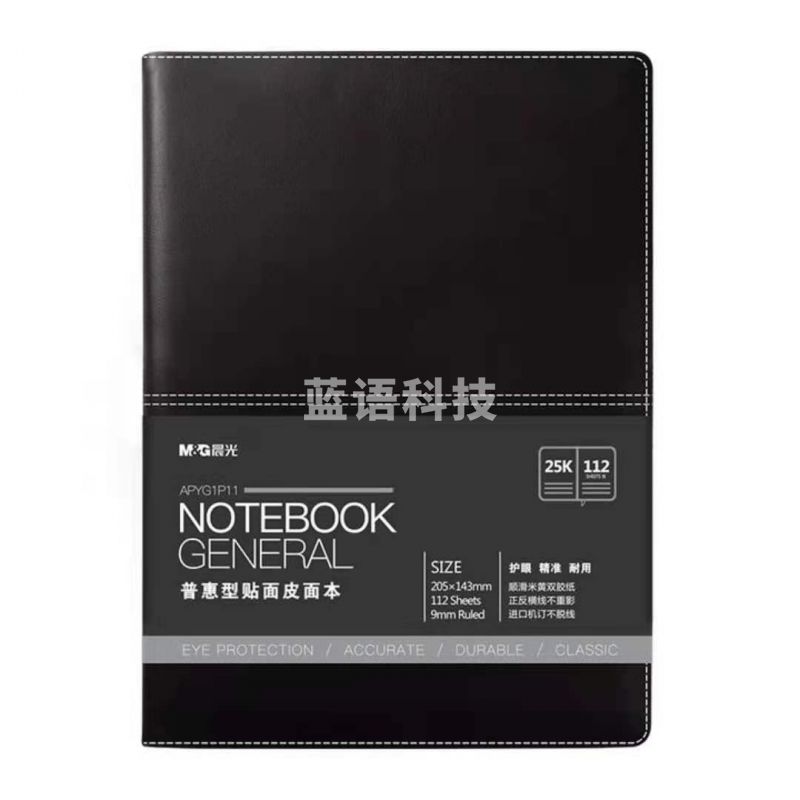 晨光皮面本25K112页APYG1P11