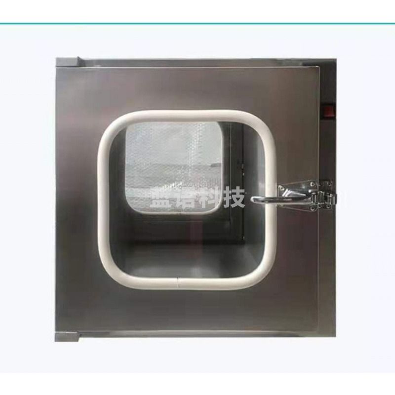 勋狸粑 304不锈钢传递窗双门互锁消毒洁净紫外线消毒灯实验室传递窗 304外800机械互锁