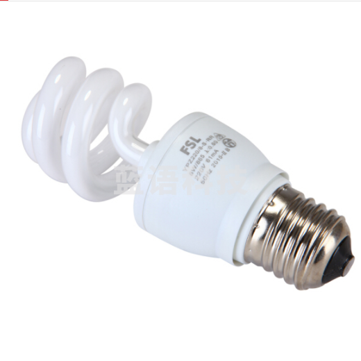 佛山(FSL)8W 三基色日光灯节能灯泡半螺旋灯E27大螺口荧光灯 6500K 白光