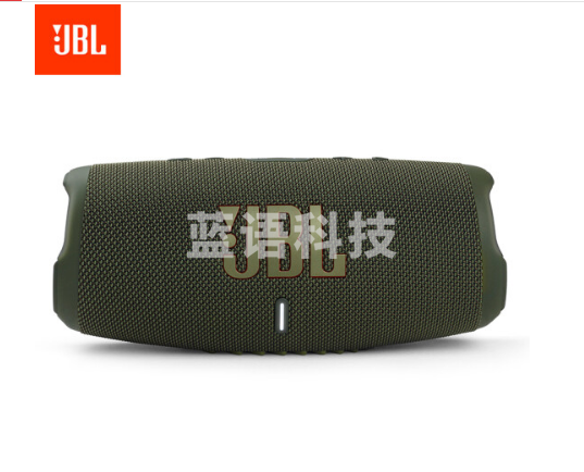JBL CHARGE5 音乐冲击波五代 便携式蓝牙音箱+低音炮 户外防水防尘音箱 桌面音响 增强版赛道扬声器军绿色