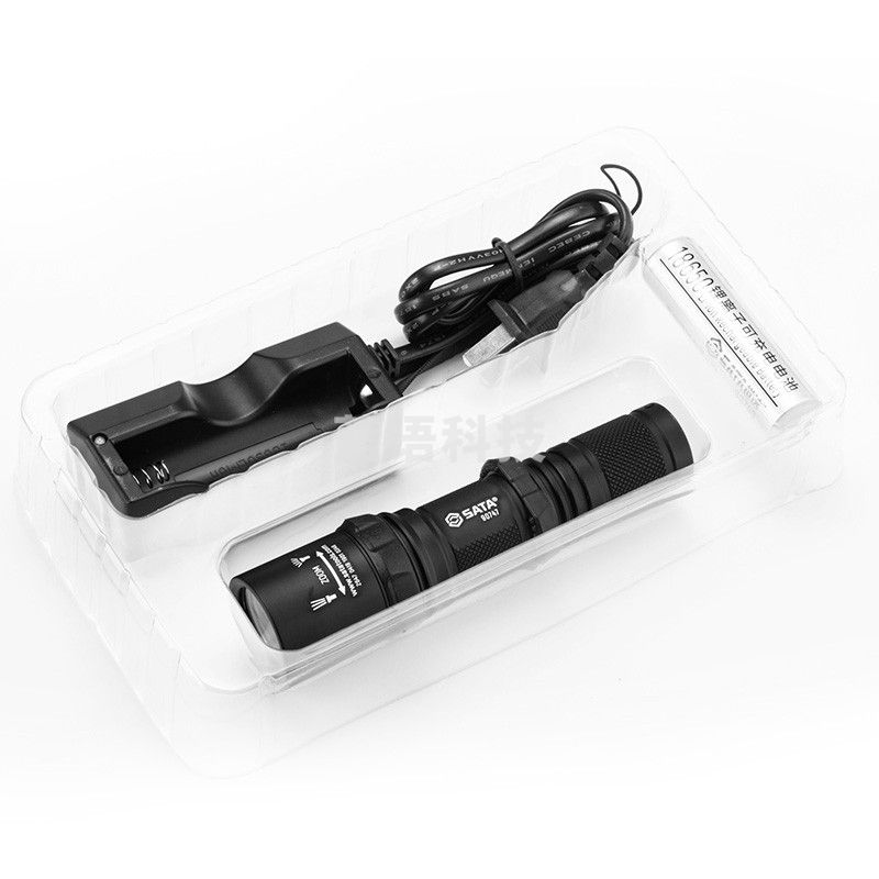 世达（SATA）高性能强光充电式手电筒 笔形手电筒 90738-90750 高性能调焦强光充电式手电筒 90747