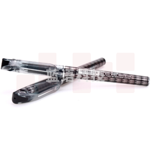 宝克（BAOKE）PC2128 黑色0.38mm半针管中性笔办公签名笔财会笔