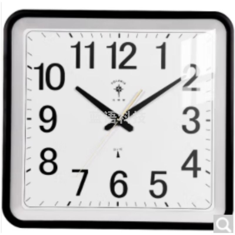 北极星 北极星 7901 黑色电波钟 40*42CM