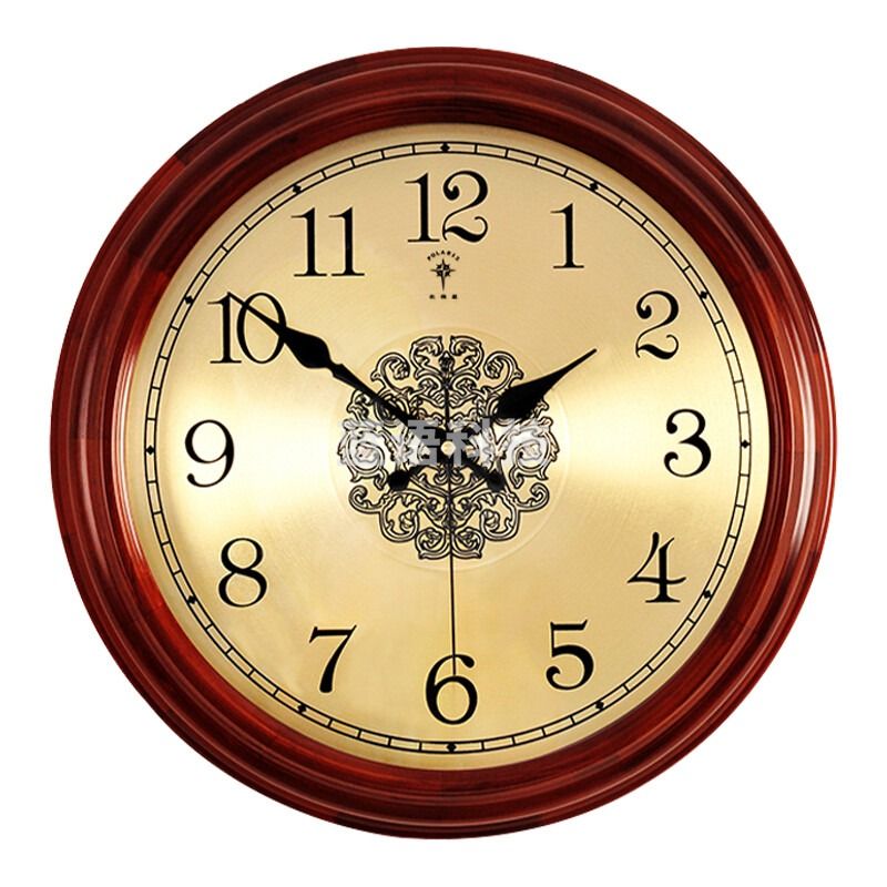 北极星/POLARIS 挂钟 实木钟  9065金属盘 石英款