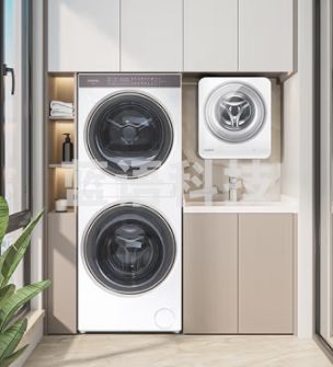 卡萨帝（Casarte）光年中子F2和美洗干集成机 12+12公斤 3D透视烘干 1.5米平嵌 养护湿洗 C9 YF12BL12W2EU1