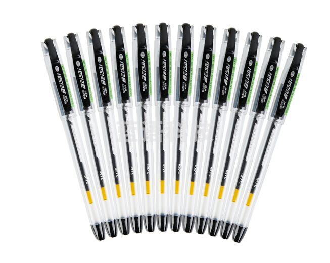 晨光K37 中性笔极细 黑 0.38mm 12支/盒