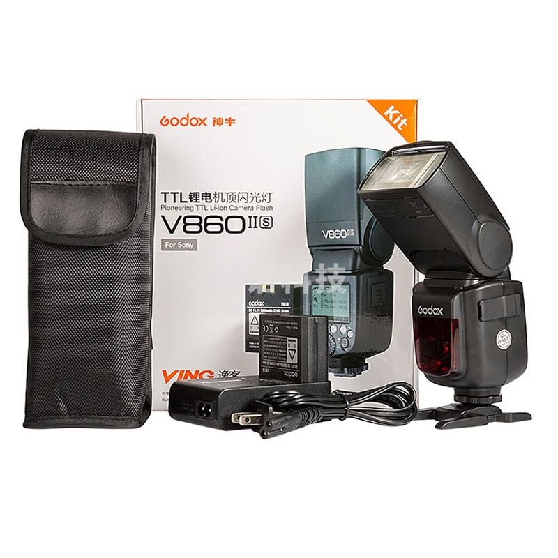 神牛（Godox）V860II-S V860二代索尼版机顶灯锂电高速外拍灯婚纱人像 1/8000s高速TTL机顶闪光灯