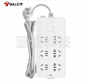 公牛 GN-109K 插座/插线板/插排/排插/接线板 6位 10米