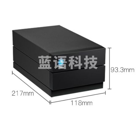 雷孜LaCie 8TB Type-C/USB3.1 Gen2 2盘位磁盘阵列 2big RAID 黑色典雅 金属外壳