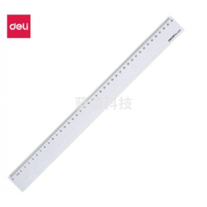 得力(deli)6240 40cm办公学习通用尺子 塑料直尺