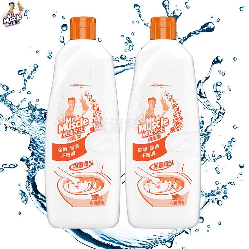 威猛先生洁厕液柑橘清香900g 洁厕灵洁厕精厕所马桶清洁剂除臭去味除垢不呛鼻 900g*1瓶