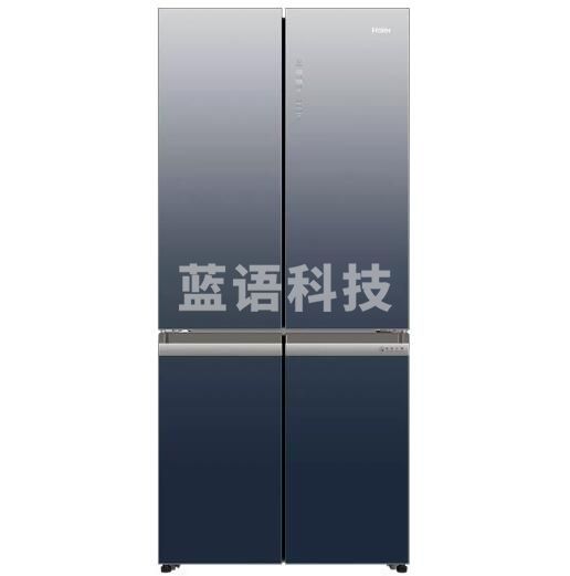 海尔（haier）冰箱对开门风冷无霜双变频节能静音冷冻冷藏家用除菌超薄十字门502升 BCD-502WDCEU1