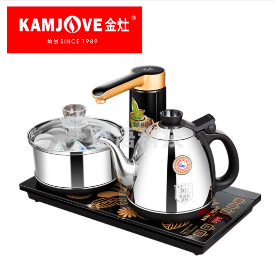 金灶 K9 自动上水烧水壶泡茶电茶壶 全智能电茶炉整套茶具套装20*37CM