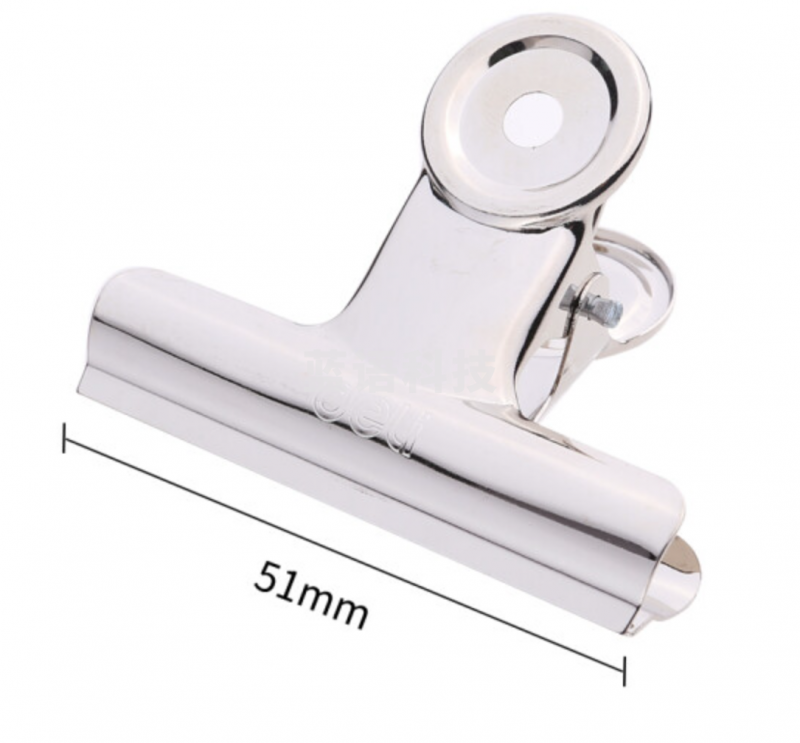 得力 9523-3#圆形铁票夹51mm袋装(6只/包)