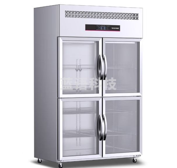 乐创（lecon）四门冰箱商用冰柜大容量立式厨房冰箱双温四开门冷藏柜冷冻柜六门风冷冰箱烘培插盘层架式冷藏冷冻 四门全玻璃 全冷藏