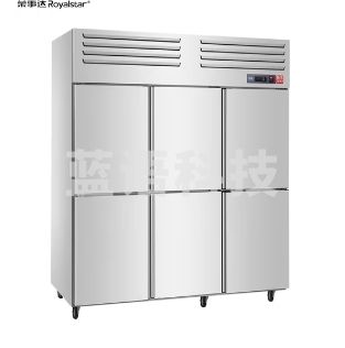 荣事达 六门商用冰箱保鲜柜风冷冷冻厨房冰箱酒店餐饮后厨 不锈钢机身风冷无霜 中梁电加热CFD-60D6F(YX)