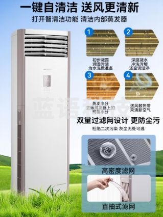 美的（Midea）5匹柜式空调立式5匹空调柜机空调 冷暖新能效变频380V RFD-120LW/BSDN8Y-PA401(B3)A