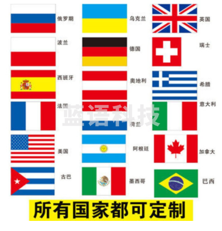 世界各国国旗签约旗办公桌旗 桌面台式 世界各地 签字旗 签约旗 100个国家