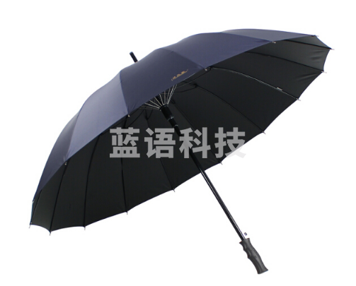 天堂伞 加大加固16根伞骨碰击布黑胶自开商务直杆高尔夫晴雨伞太阳伞 深藏青 10009ELCJ